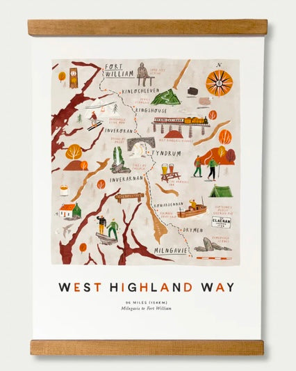 West Highland Way A3 Print-Oldfield Design Co-My Beautiful Caravan
