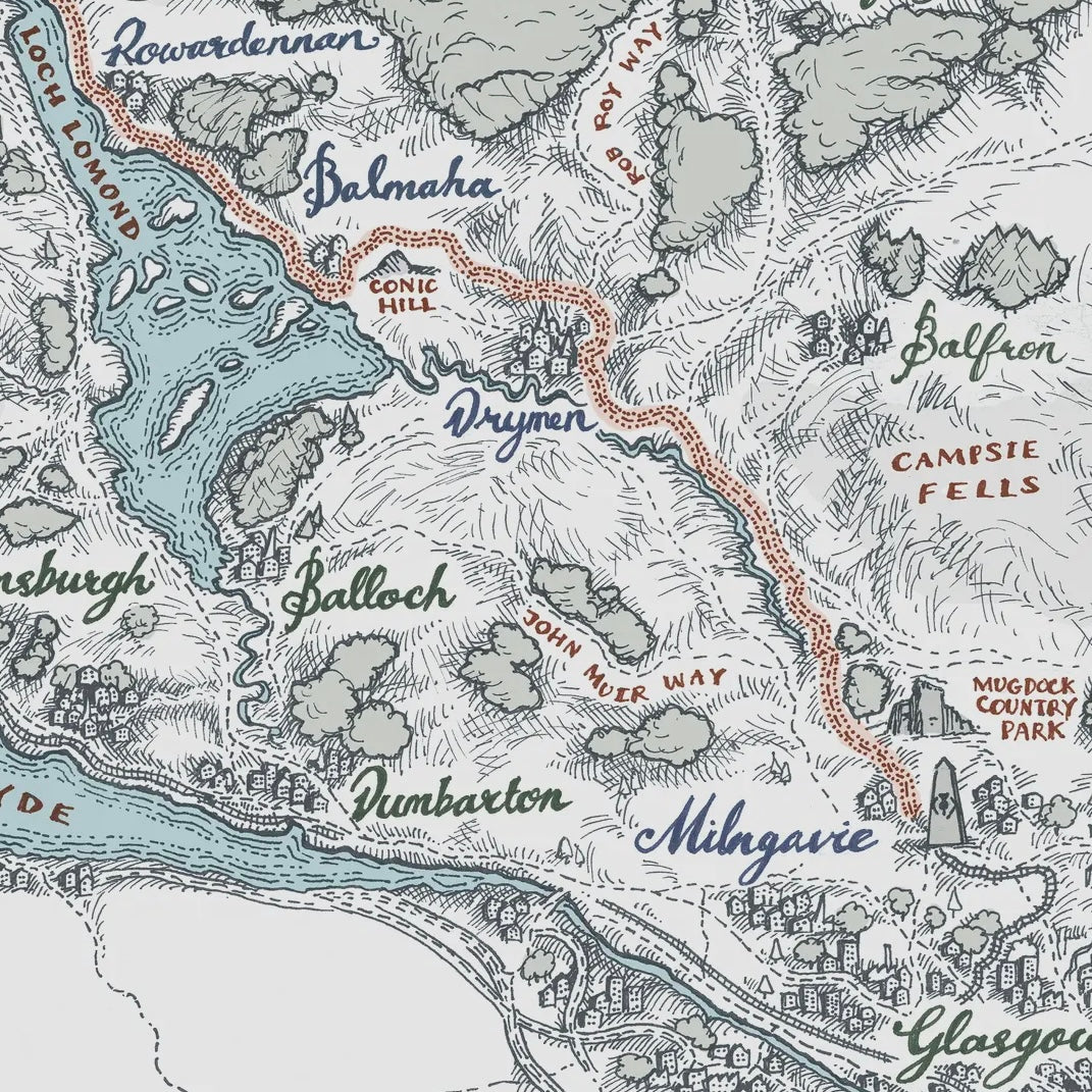 West Highland Way Print-Rho Rho-My Beautiful Caravan