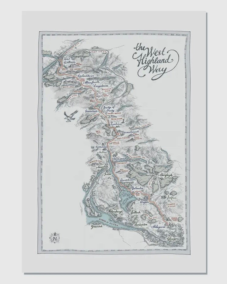 West Highland Way Print-Rho Rho-My Beautiful Caravan