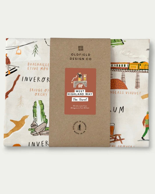 West Highland Way Tea Towel-Oldfield Design Co-My Beautiful Caravan
