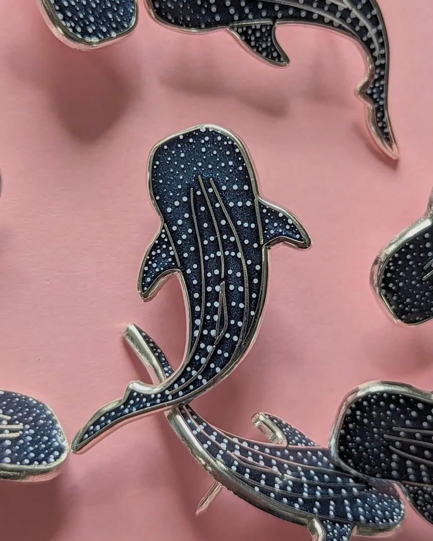 Whale Shark Pin-Drawn To Nature-My Beautiful Caravan