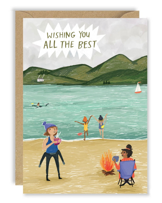 Wild Swim Wishing You The Best Card-Joy Nevada-My Beautiful Caravan
