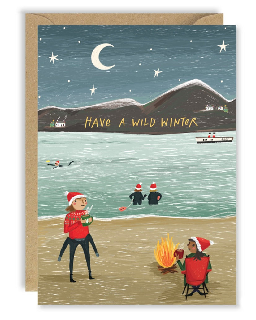 Wild Winter Swim Card-Joy Nevada-My Beautiful Caravan