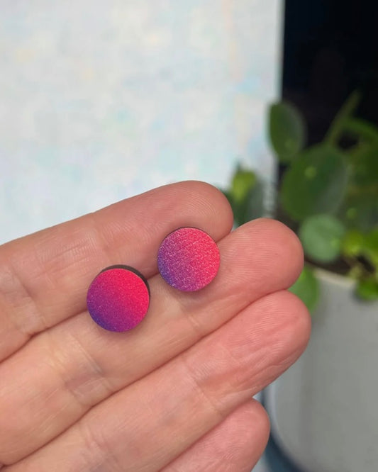 Wooden Stud Earrings-Izzy Daze-My Beautiful Caravan