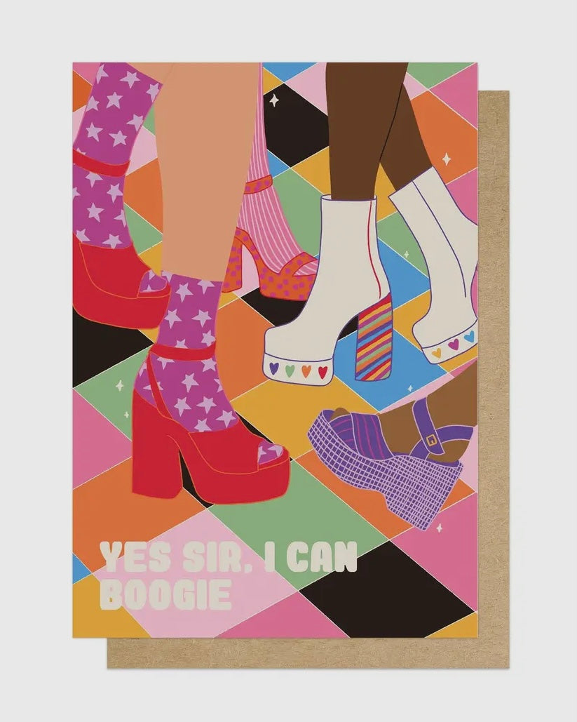 Yes Sir, I Can Boogie Card-East End Prints-My Beautiful Caravan
