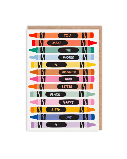 You Make The World A Better Place Birthday Card-Ohh Deer-My Beautiful Caravan