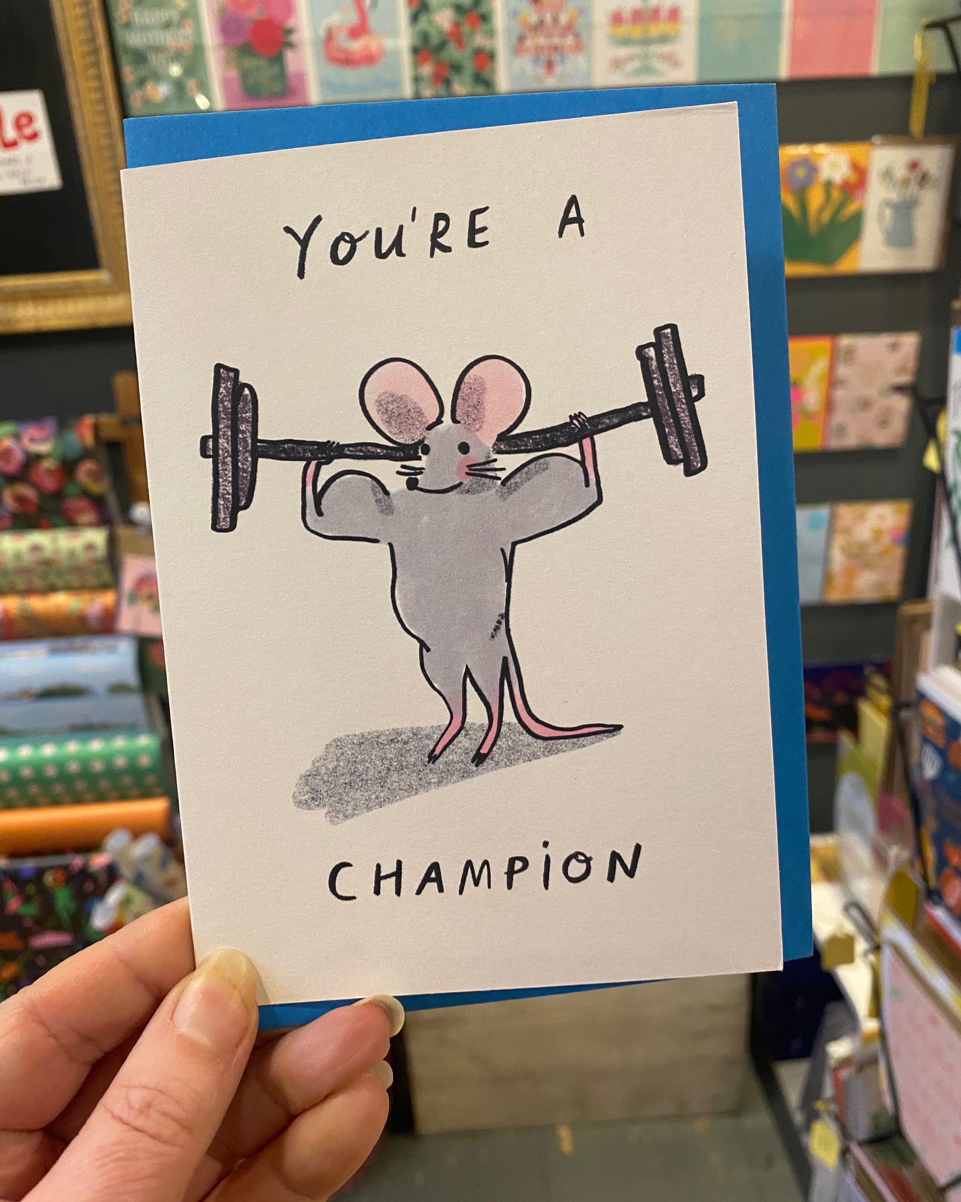 You’re A Champion Card-Kitty Kenda-My Beautiful Caravan