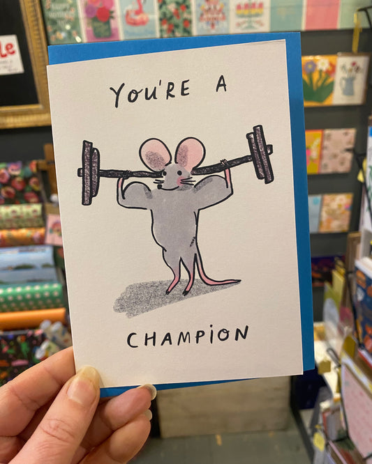 You’re A Champion Card-Kitty Kenda-My Beautiful Caravan