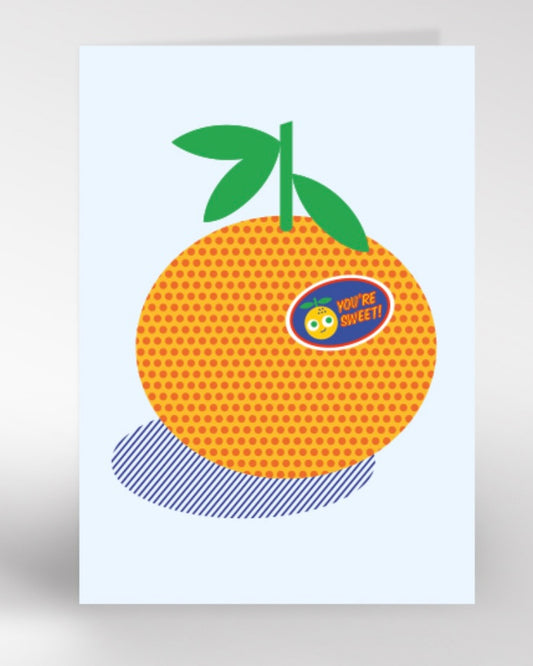 You’re Sweet Orange Card-Dicky Bird-My Beautiful Caravan