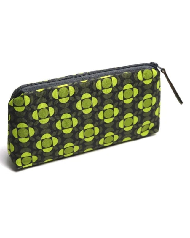 Zipped Pouch For Cosmetics / Pencils-Storigraphic-Boho Green-