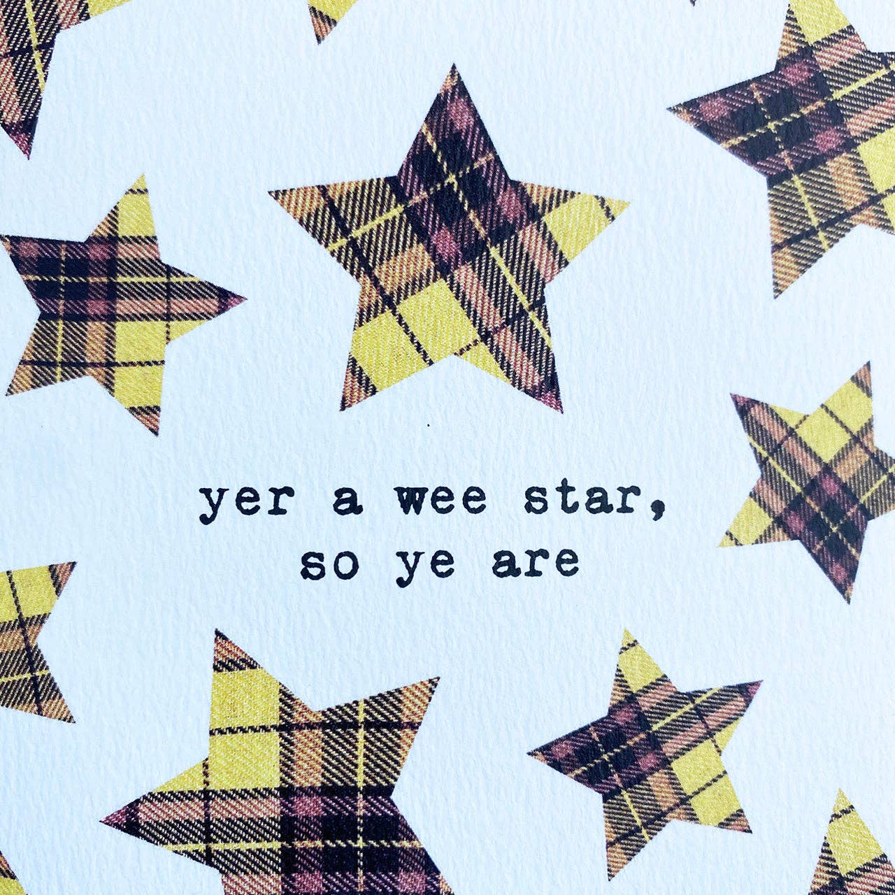 Yer A Star Scottish Card