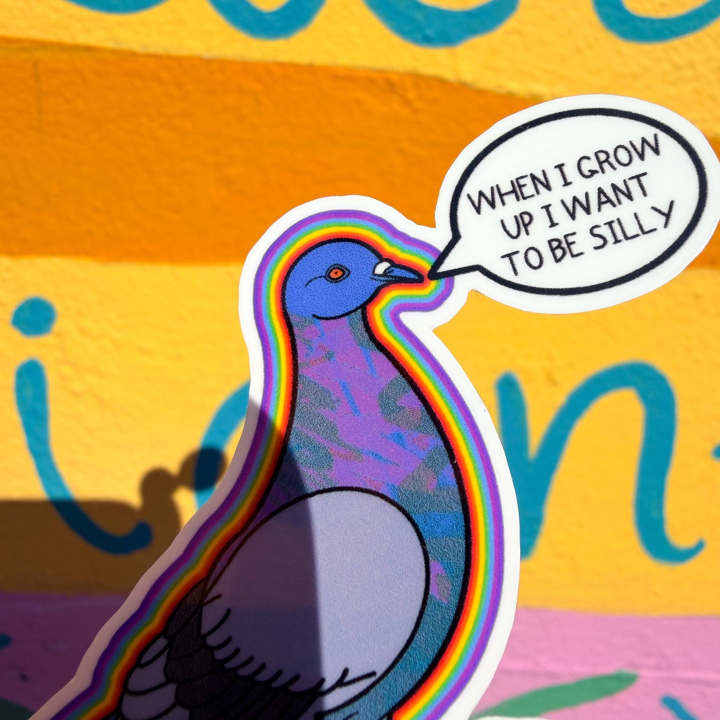 Silly Pigeon Sticker