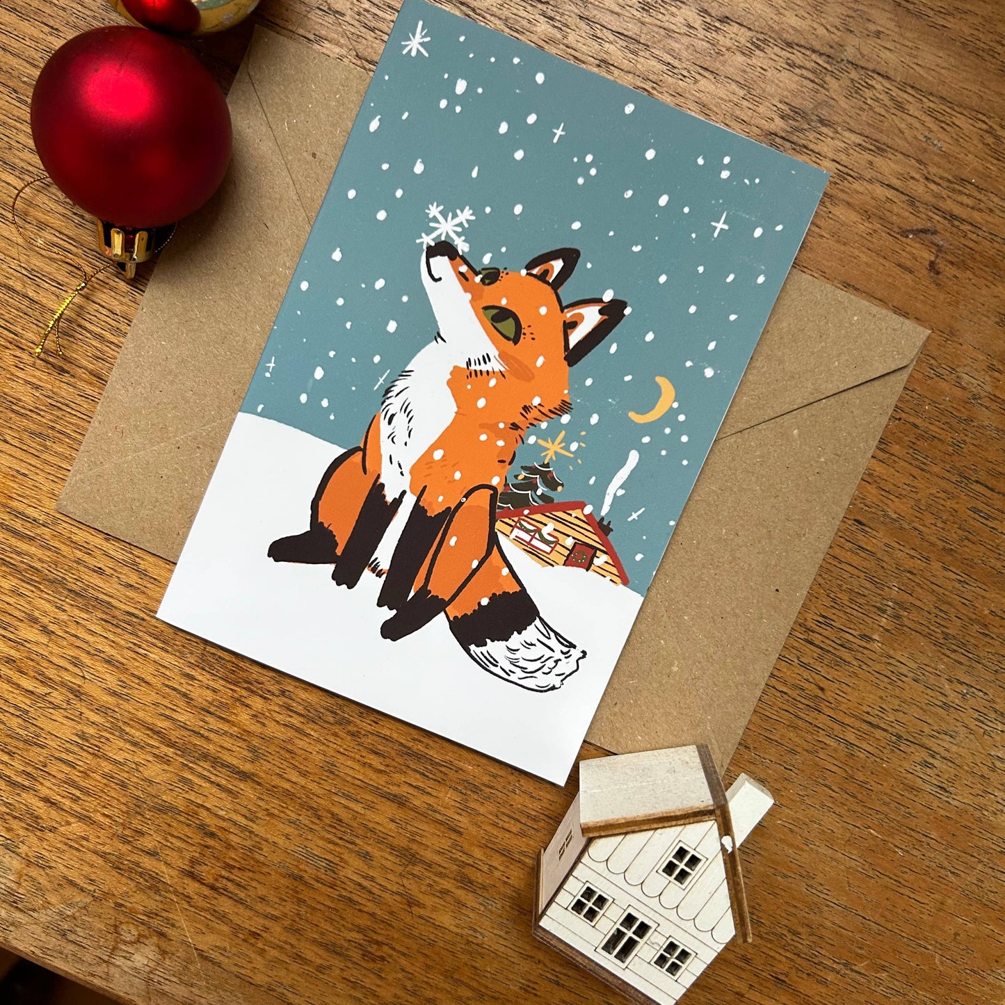 Fox Christmas Card 