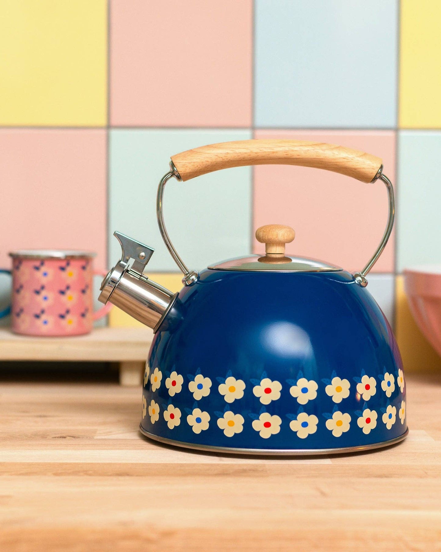Whistling Enamelware Kettle