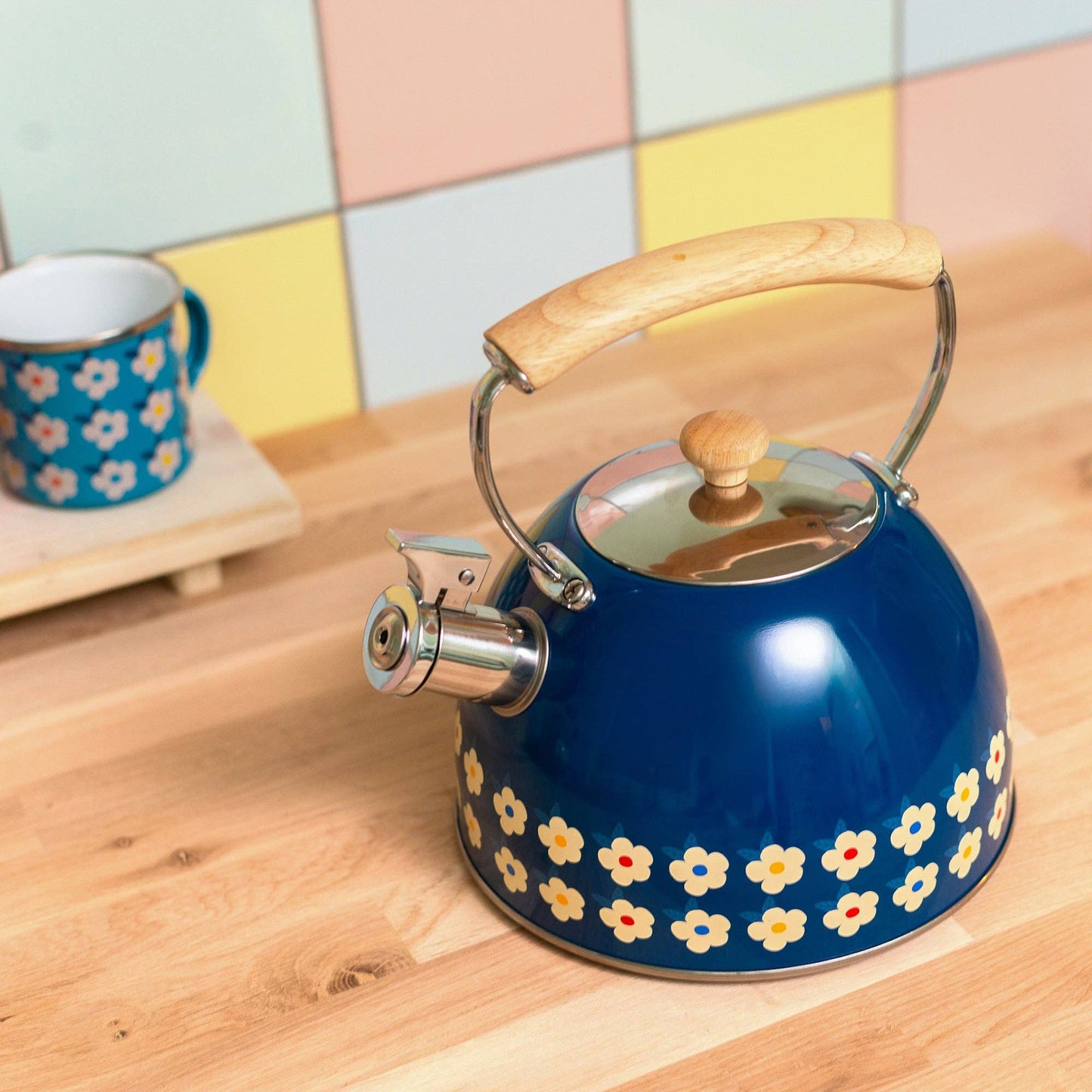 Whistling Enamelware Kettle