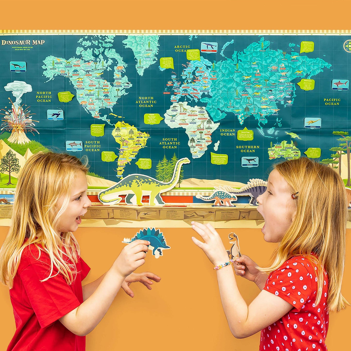 Make Your Own Dinosaur Timeline & World Map