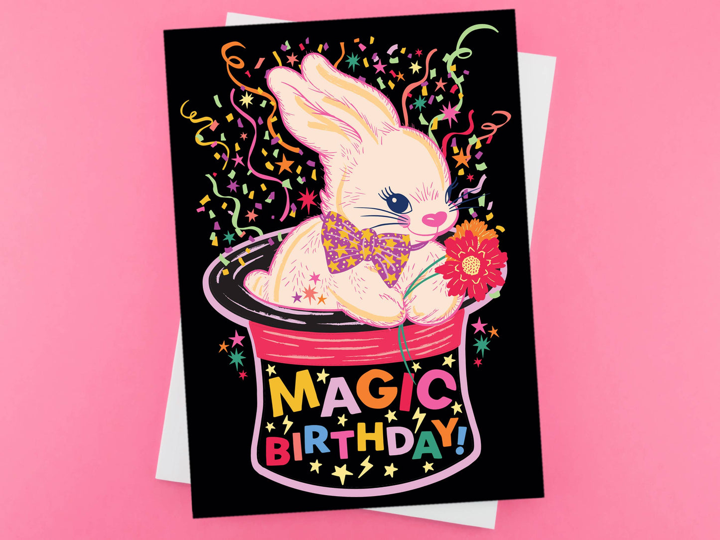 Magic Bunny Rabbit Birthday Card