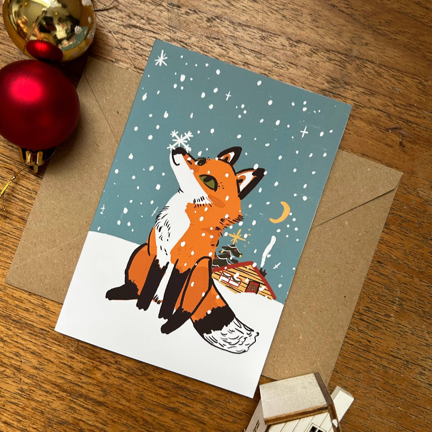 Fox Christmas Card 
