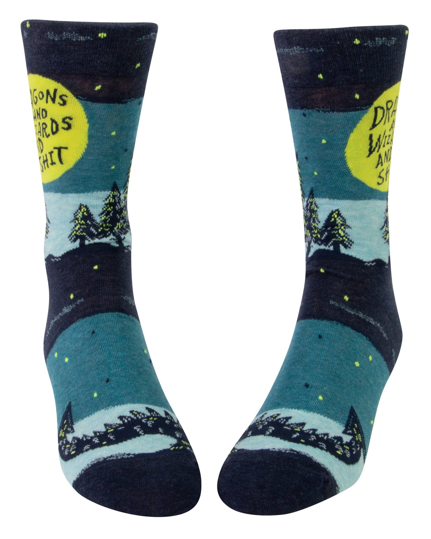 Dragons & Wizards & Shit Men's Socks