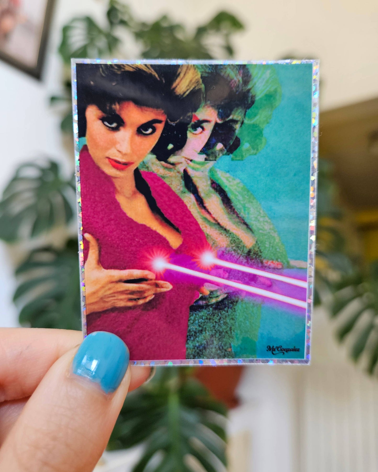 Powerful Woman Glitter Sticker