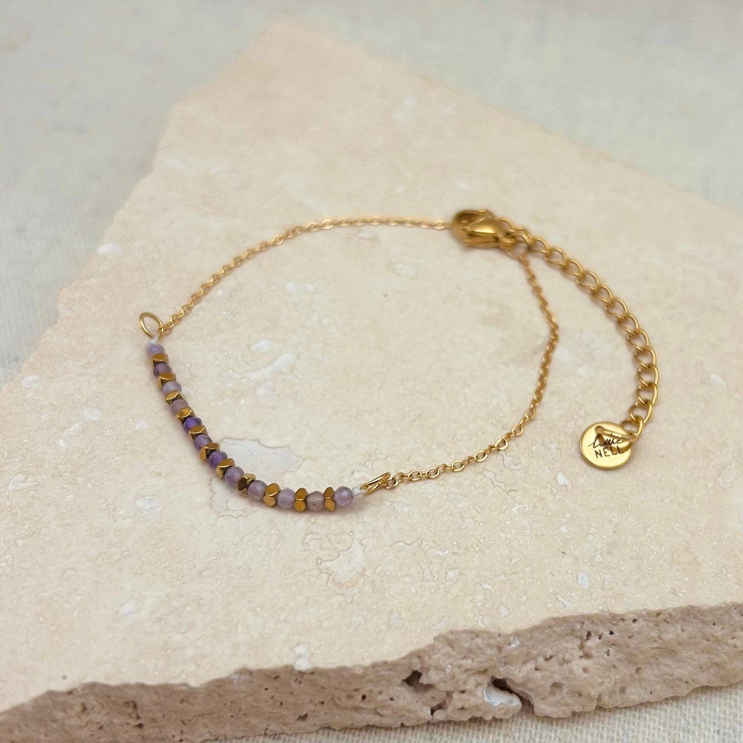 Amethyst Bead Bracelet