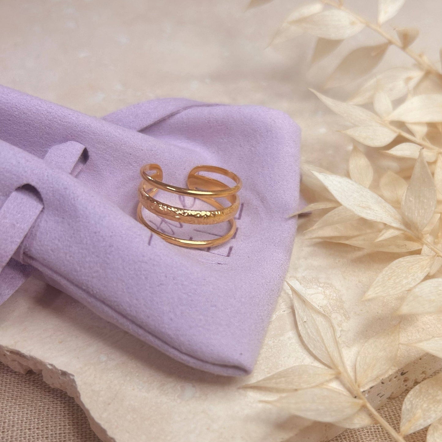 Triple Band Ring (Adjustable)