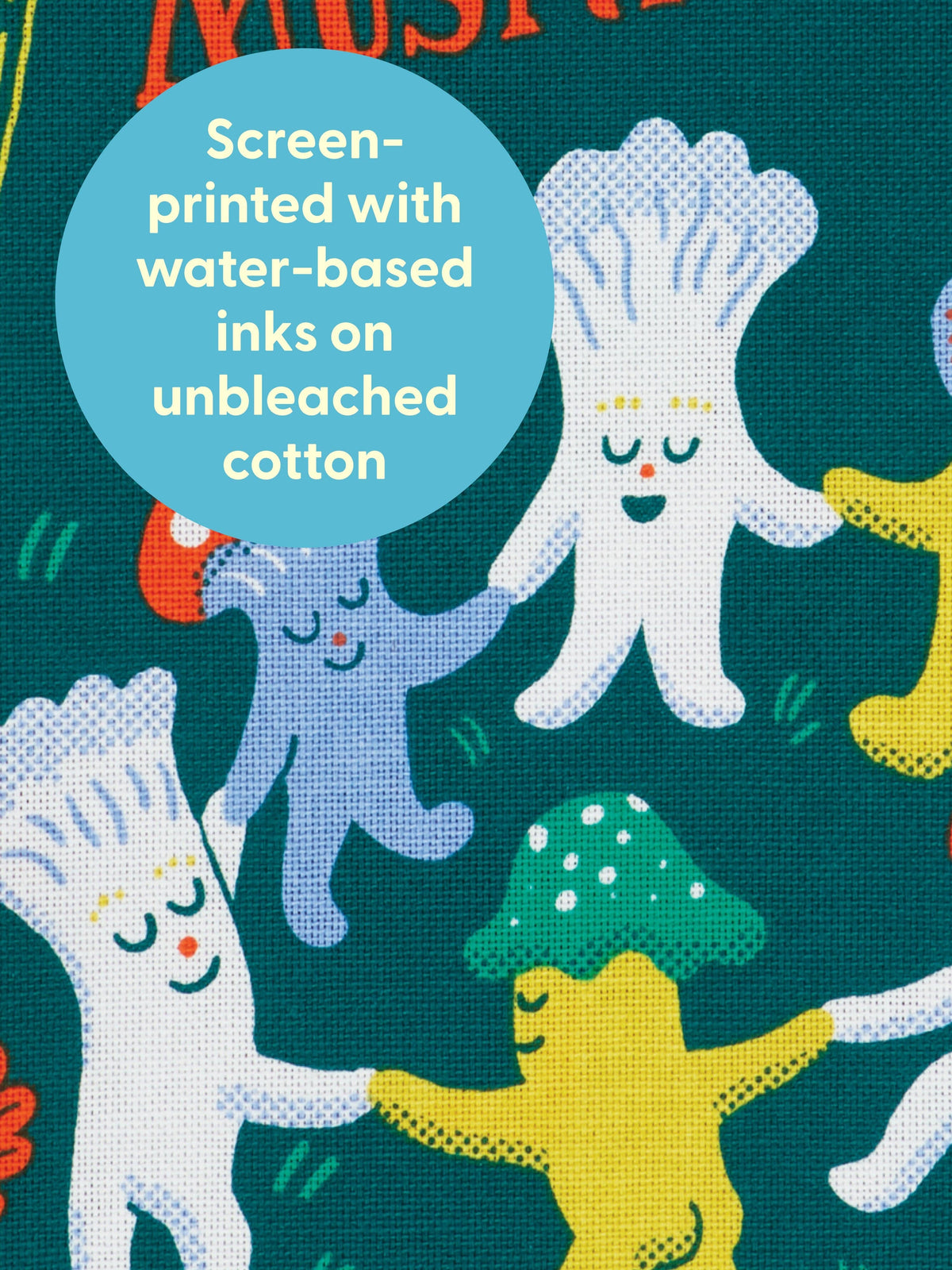 The Joy Of Mushrooms Tea Towel