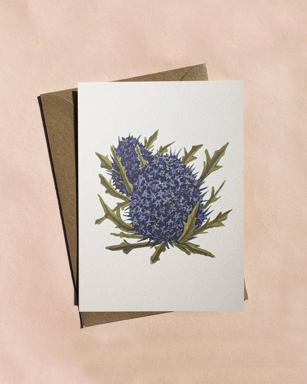 Thistle Flower Card