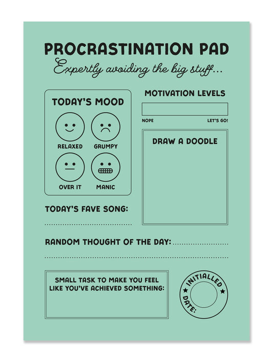 Procrastination Note Pad