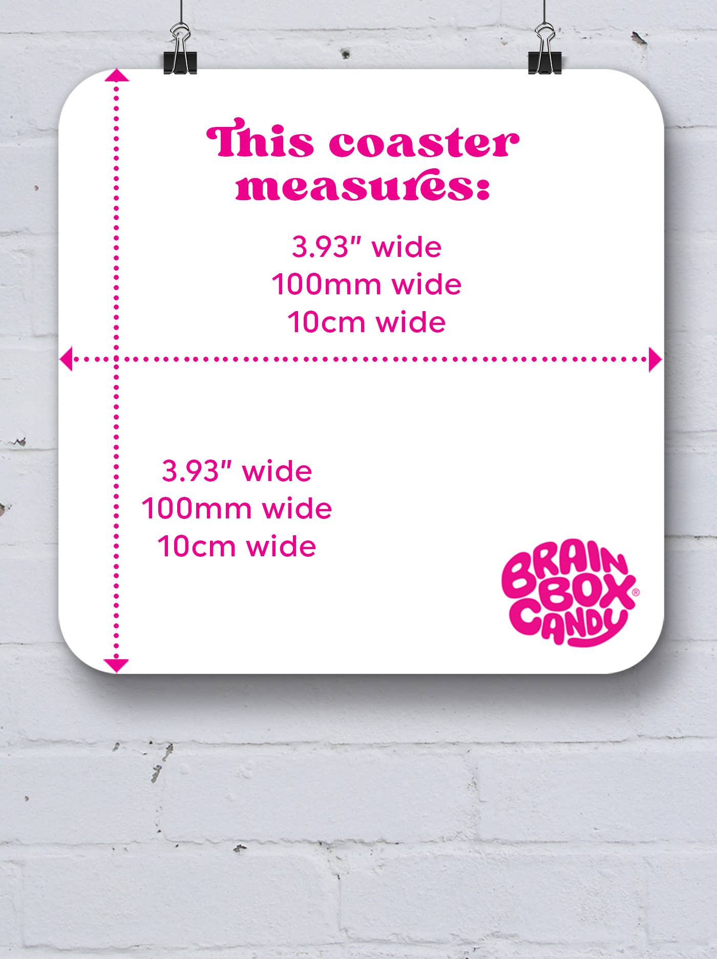 David Shrigley Coaster - Bunch Of Twats