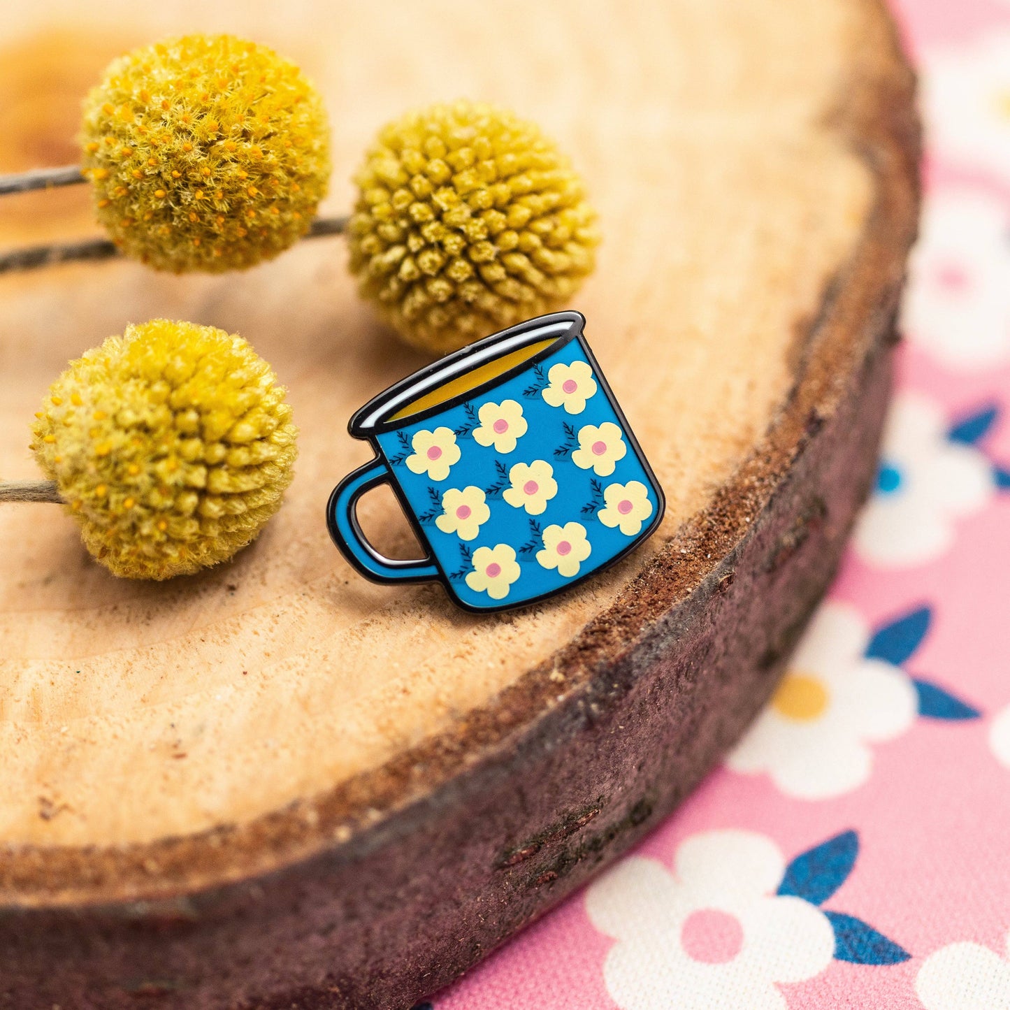 Happy Cup Enamel Pin Badge