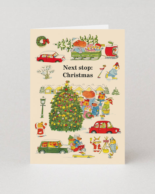 Next Stop Christmas Card by Richard Scarry