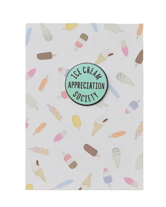 Ice Cream Appreciation Society Enamel Pin Badge
