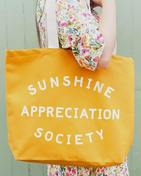 Sunshine Appreciation Society Canvas Tote